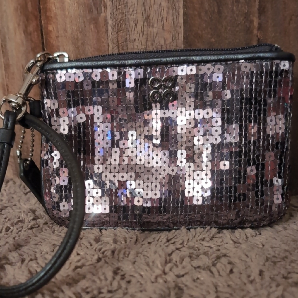 Sequin Wristlet Clutch